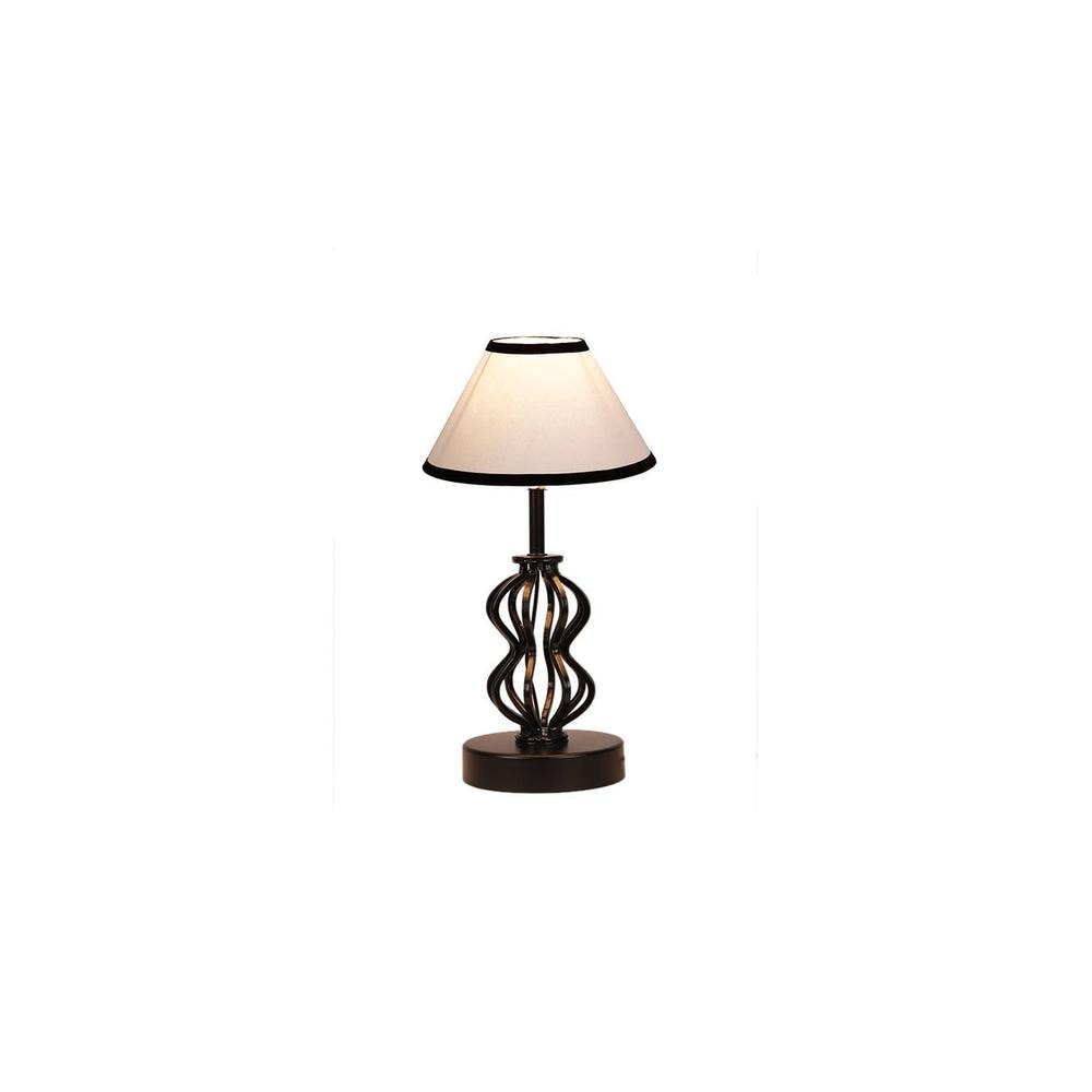 Alaya Multicolor cotton Table lamp with Iron Base