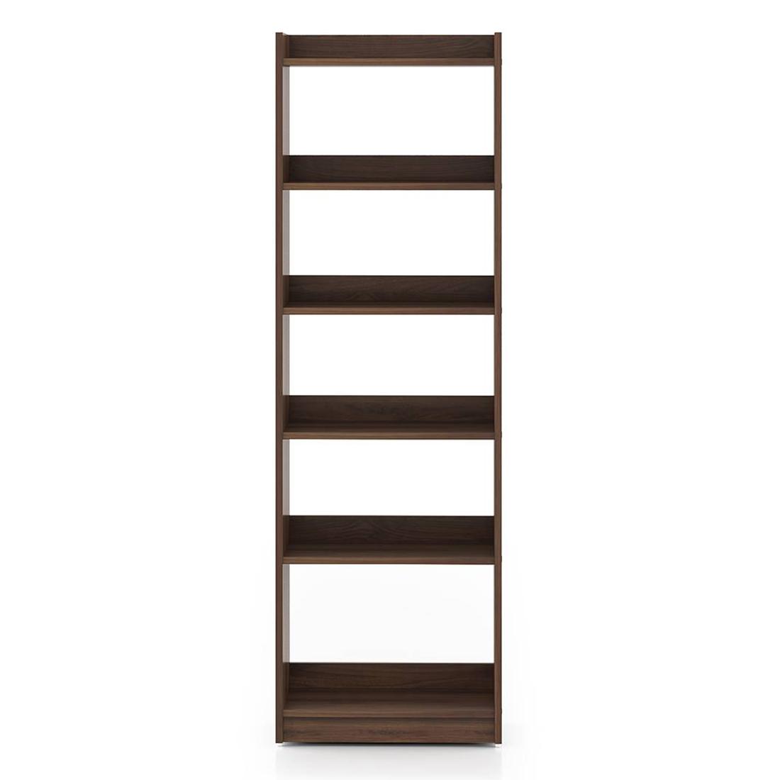 Megan Engineered Wood Bookshelf in Classic Walnut Finish