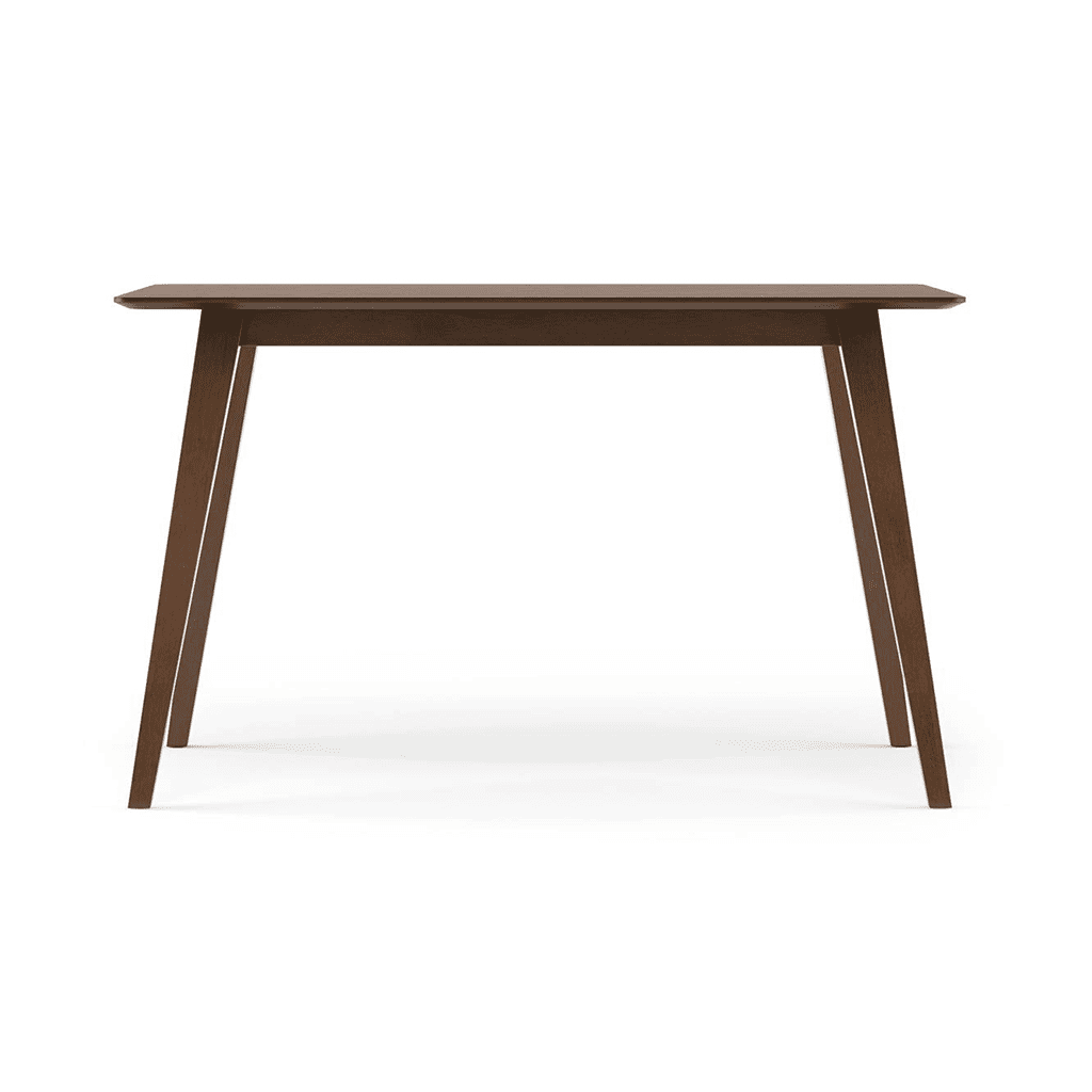 Lawson Solid Wood 4 Seater Dining Table In Walnut Finish