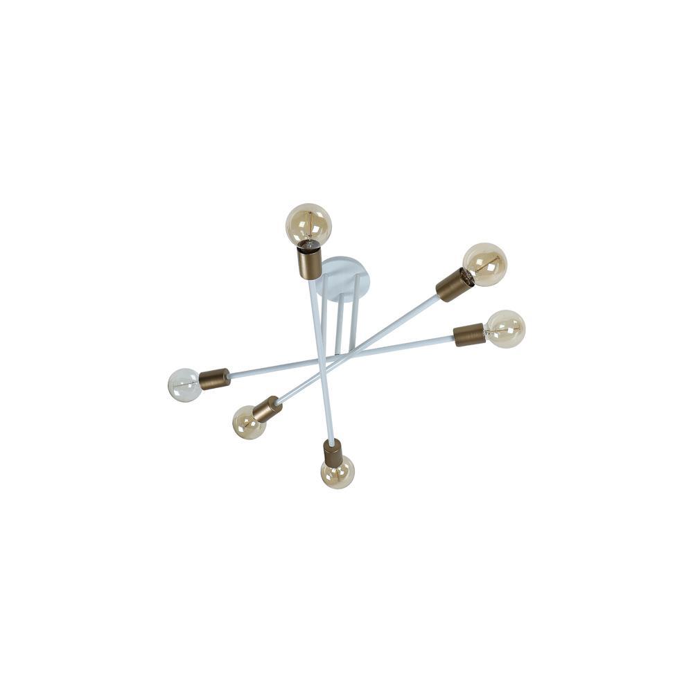 Six Head Sputnik White Mordern Chandelier