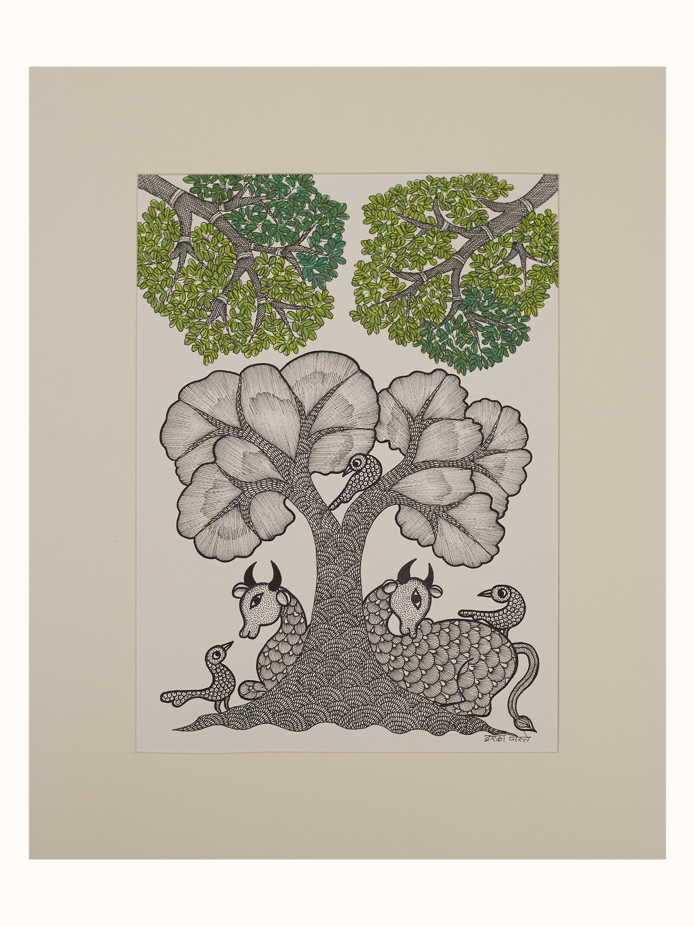 Under Nature's Watch Gond Art