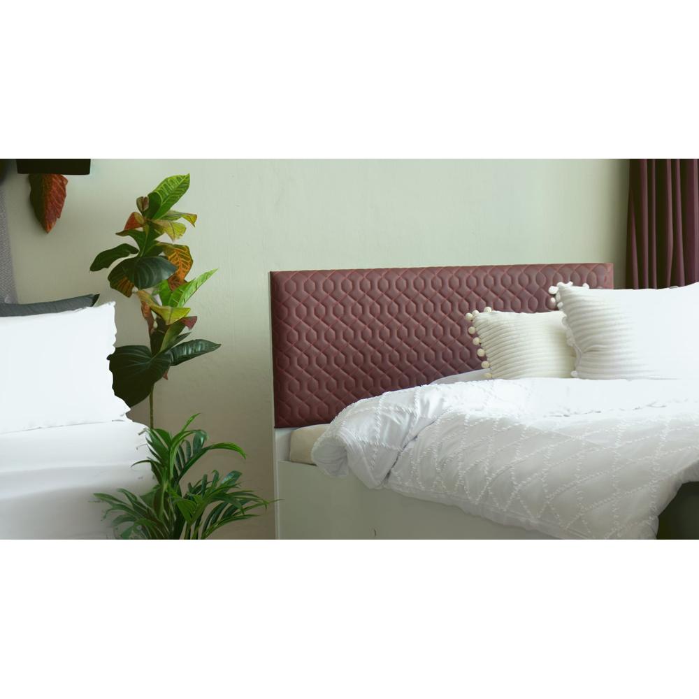 Prana Engineered Wood Queen Size Bed In White Finish