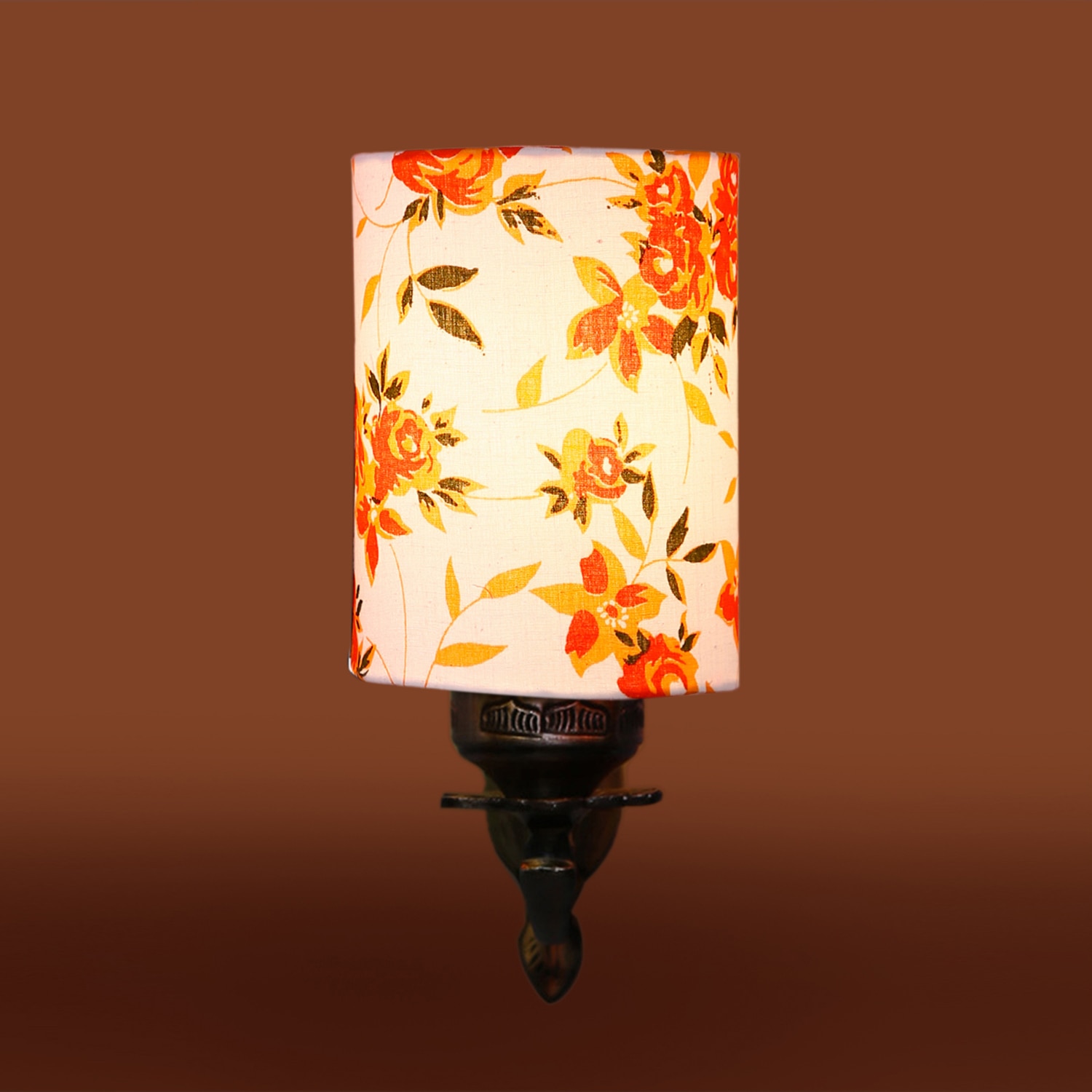 Devansh Metal Electric Wall Light in Antique Gold Colour with Multi Shade Count of 1 Light-picture-18
