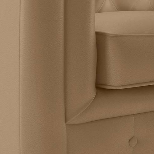 Winchester 3 Seater Leather Sofa in Camel Colour