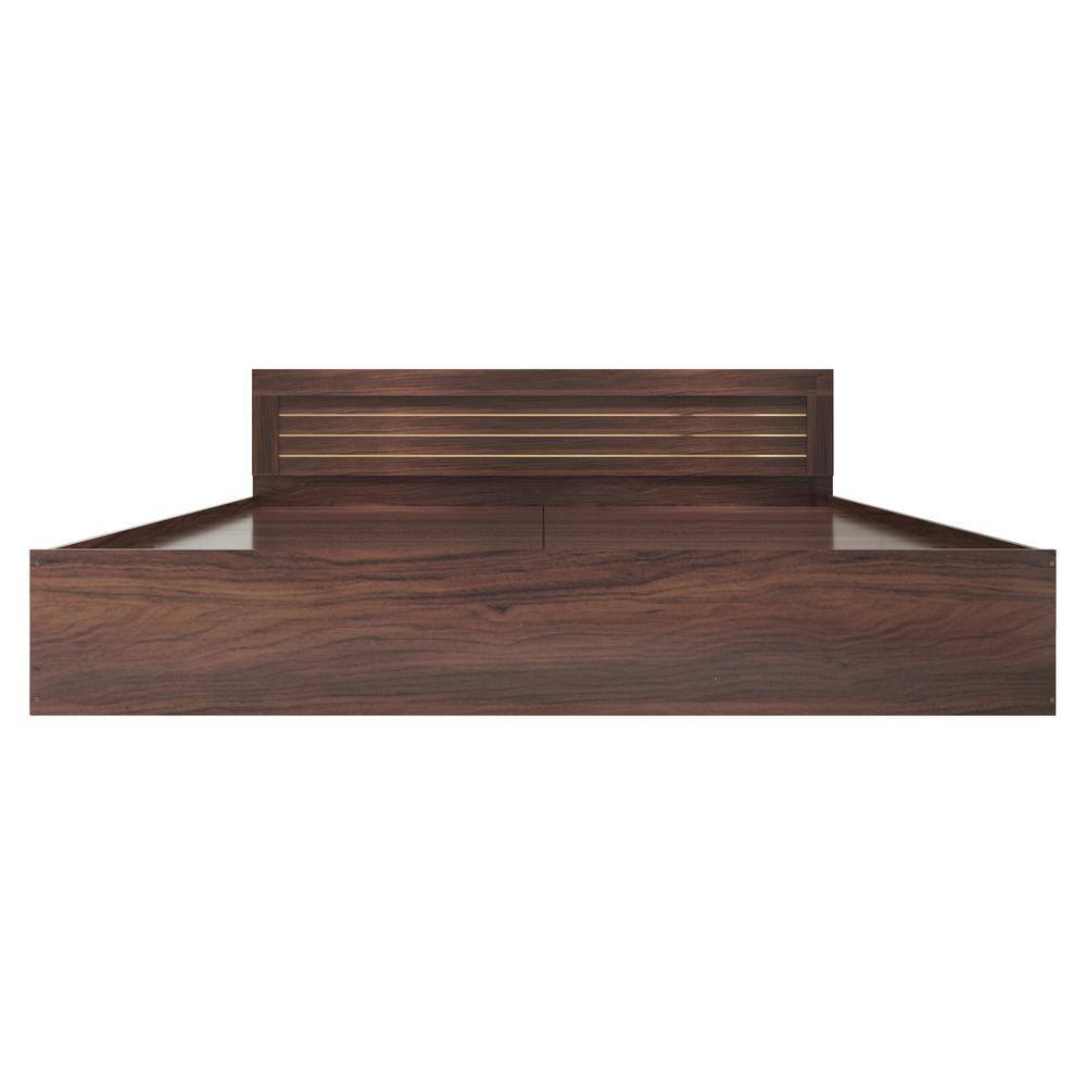 Kuruma King Size Bed In Walnut Finish