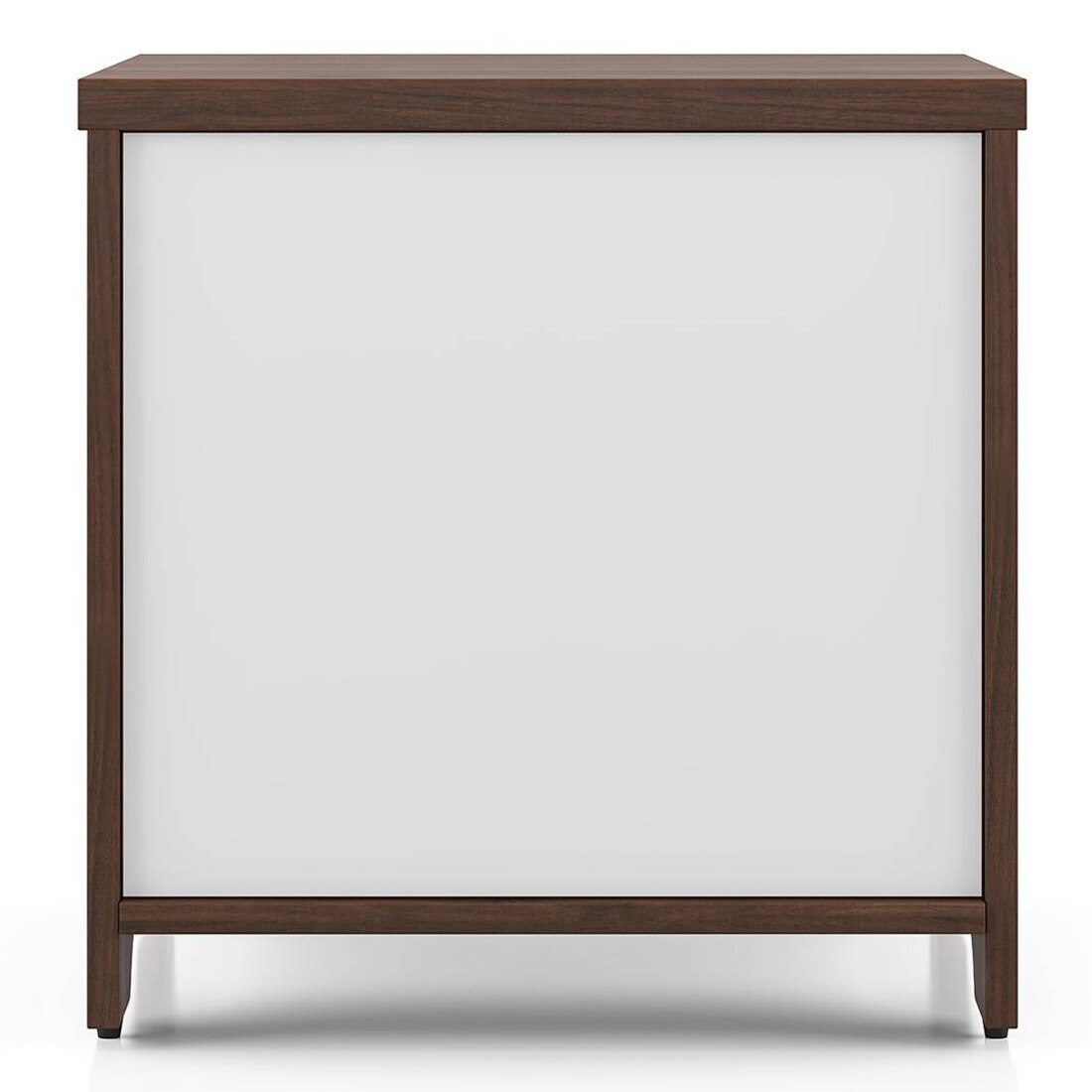 Misosa Engineered Wood Bedside Table in Classic Walnut Finish