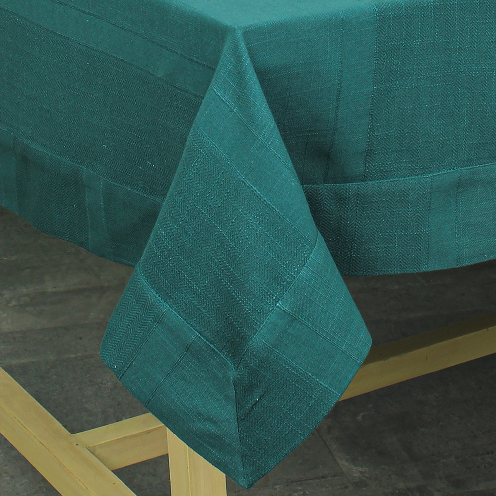 Herringbone 1 Table Cover With Green Colour