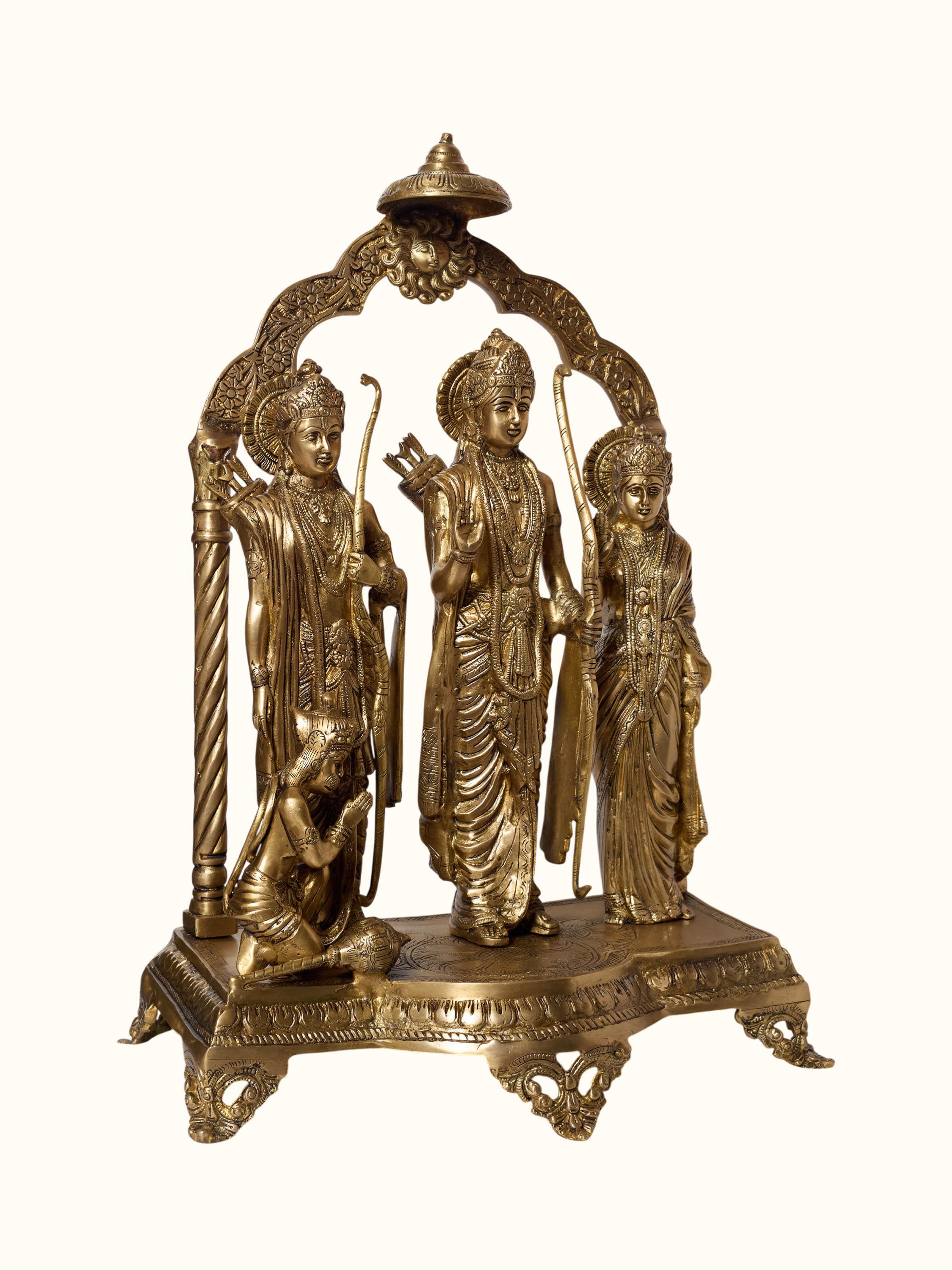 Brass Ram Darbar Standing Idol