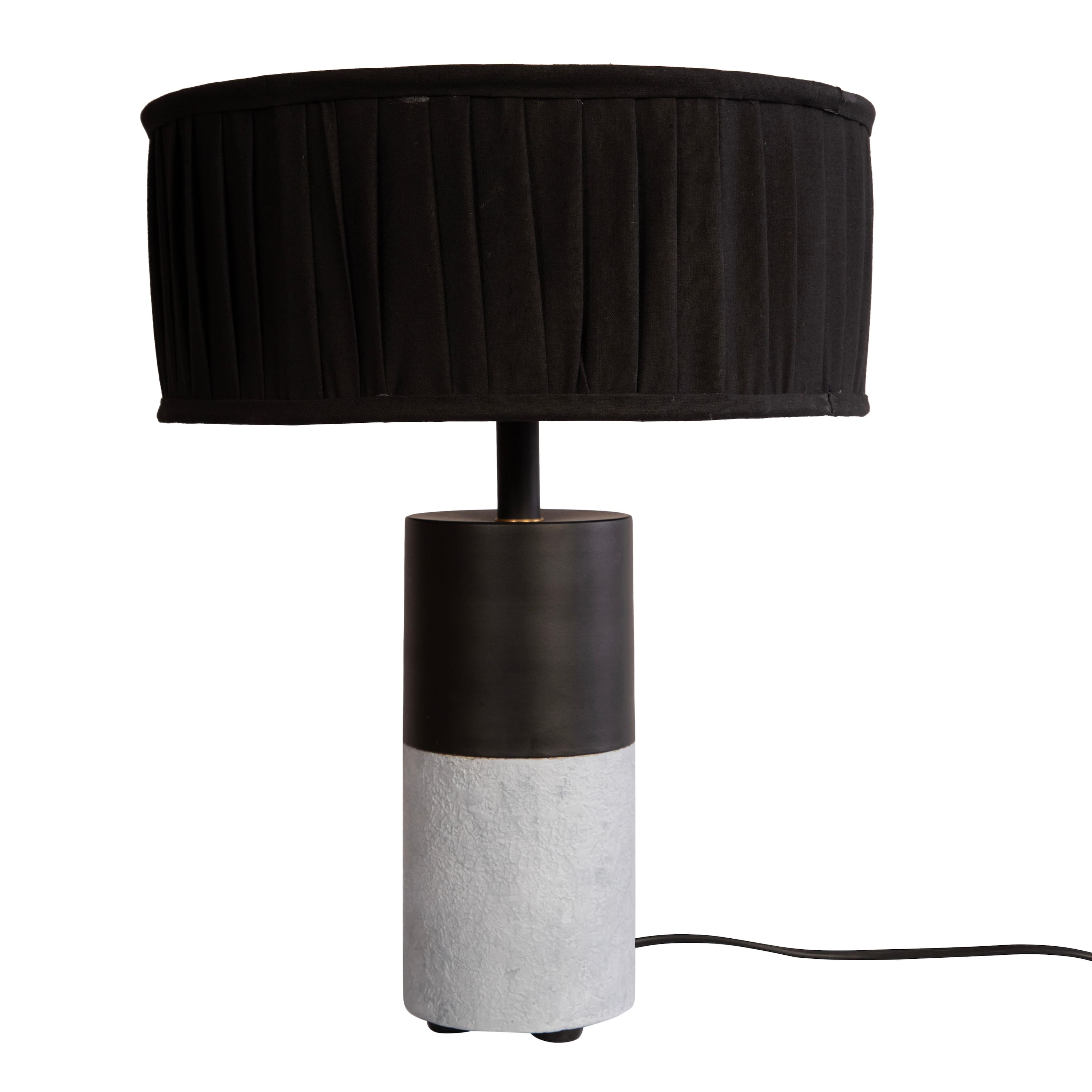 Concrete Drum Table Lamp By Shoppeefry
