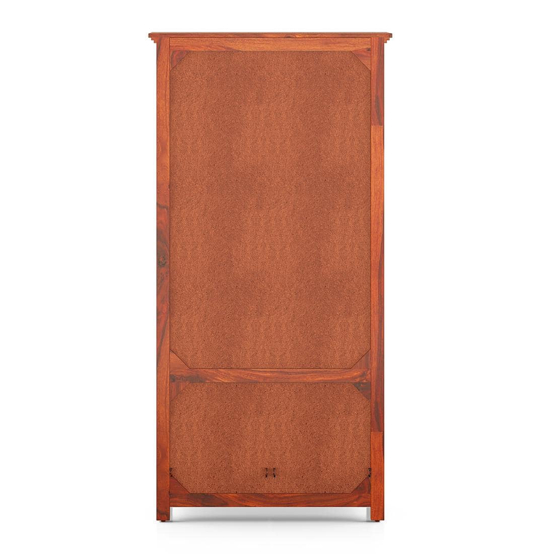 Fidora Solid Wood 2 Door Wardrobe in Honey Finish