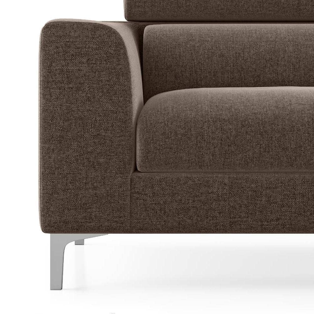 Chelsea 2 Seater Fabric Sofa (Daschund Brown)