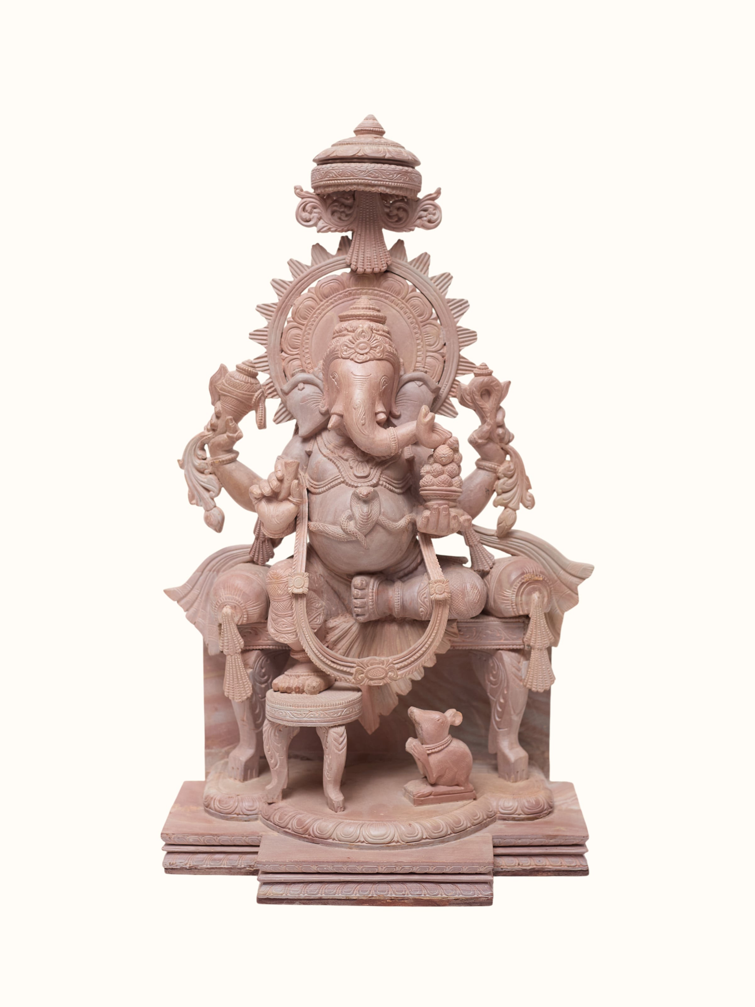 Stone Carved Ganesha Idol