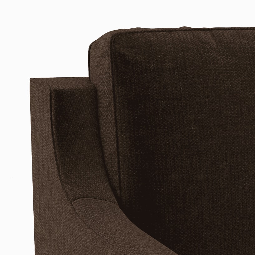 Abbey Sectional Sofa (Colour : Dark Earth, Cushion : Soft, Seater : Left Aligned 3 Seater + Left Aligned Chaise)