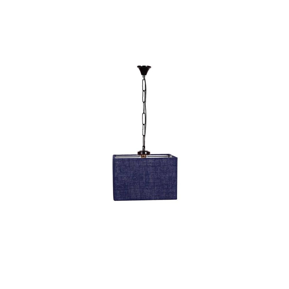 Conrad Blue Natural Fiber Hanging Light
