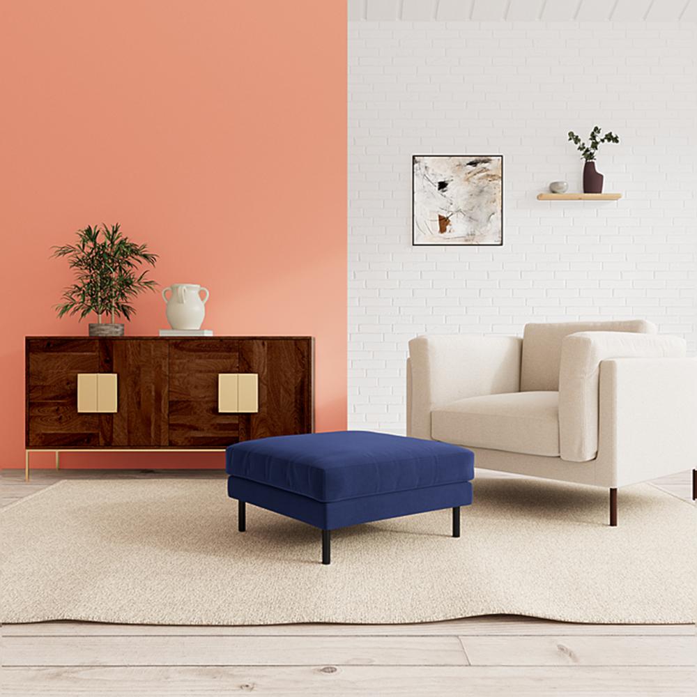 Munich Ottoman Color in Navy Blue