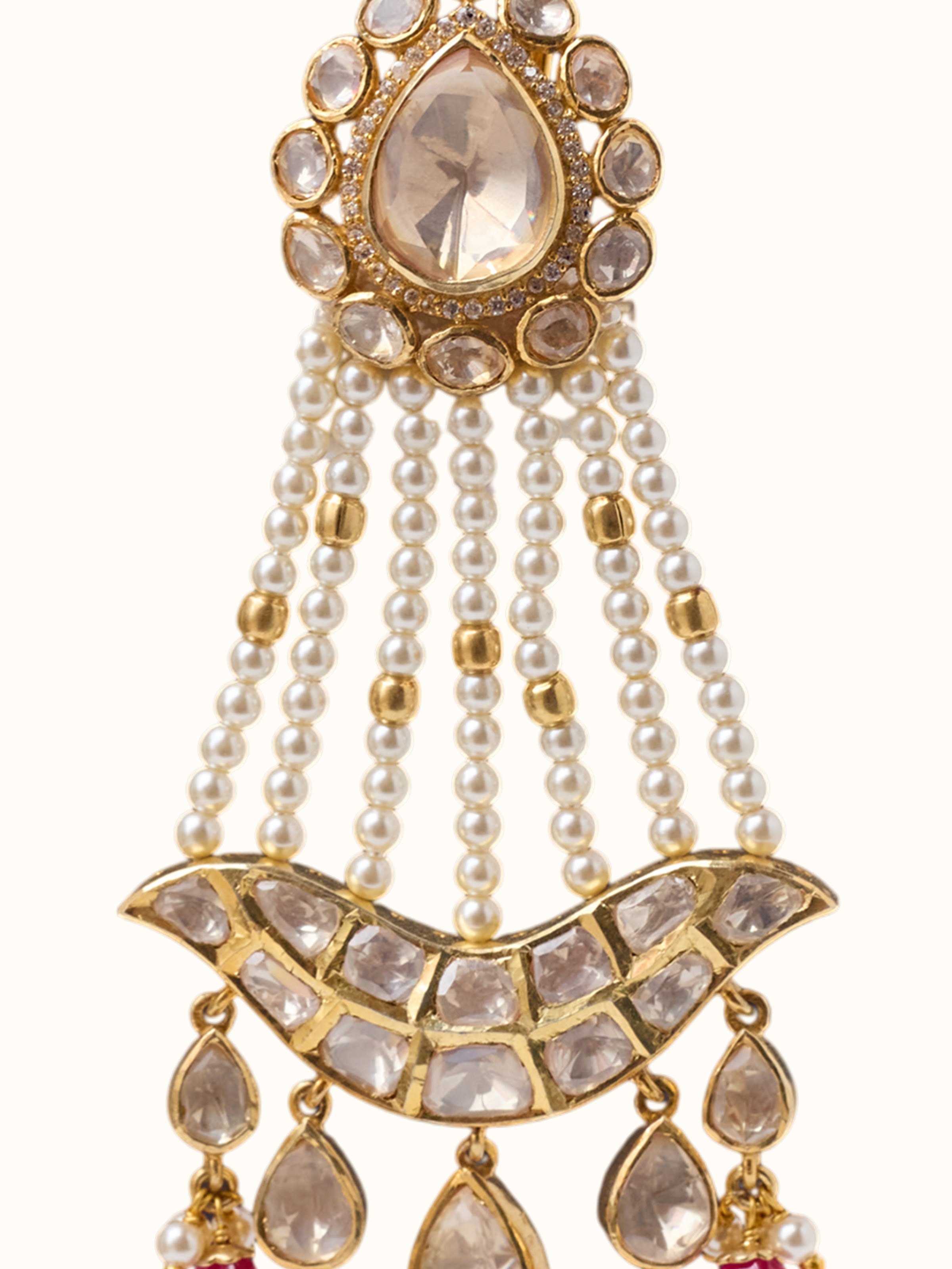 Close-up of the Silver Smithing Drop Earrings craftsmanship
