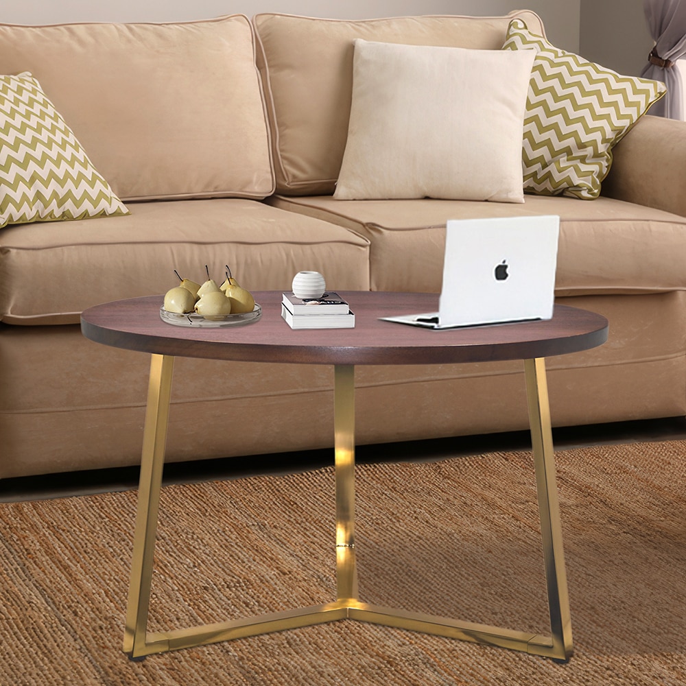 Metalsmith Natural Mango Wood Center Table