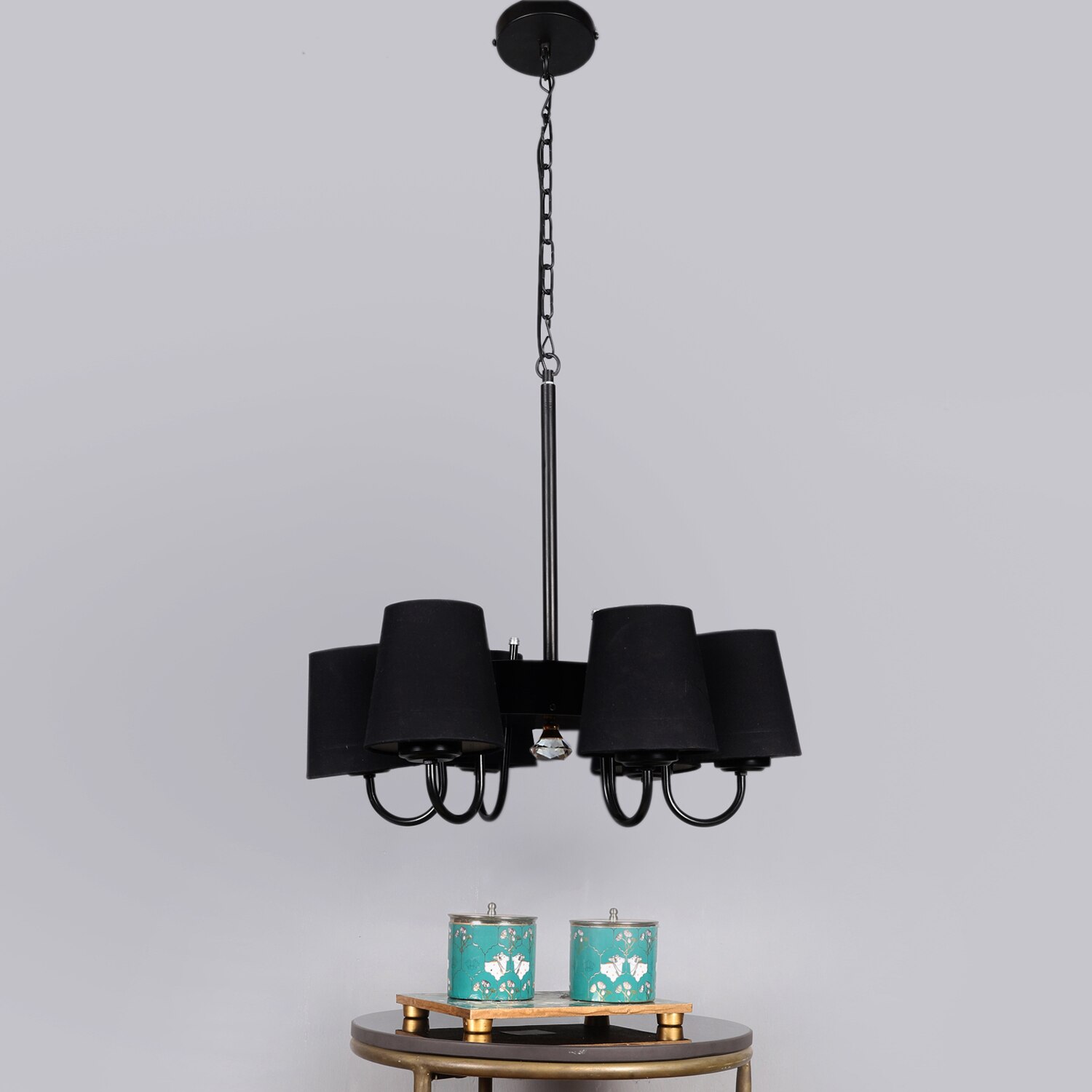 Devansh Steel Cotton Wall Mounted Lamp With Cotton Off White Shade