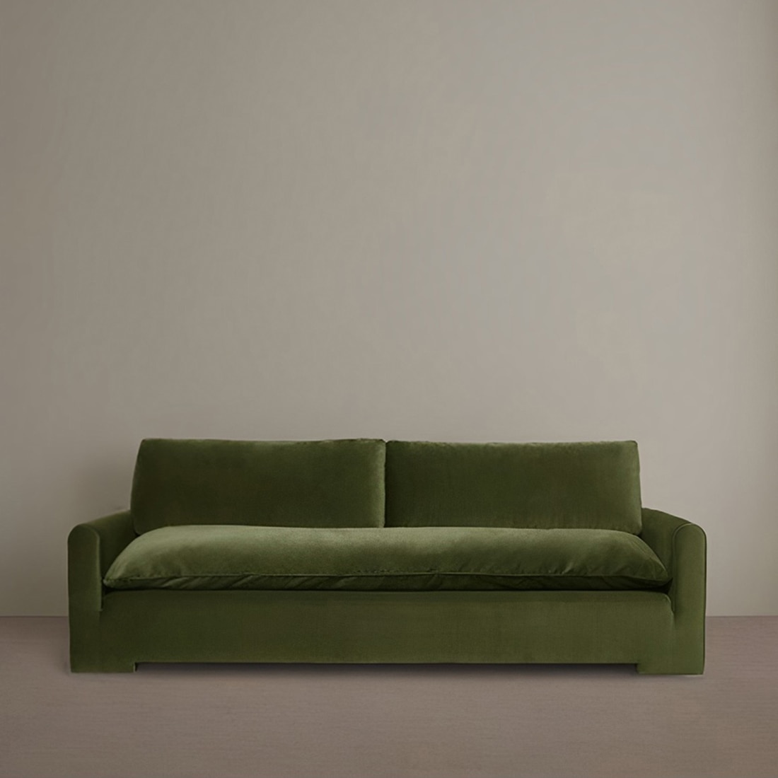 Cavalrry Fabric Sofa (Green Olive) - Expressionist By Mohanbir