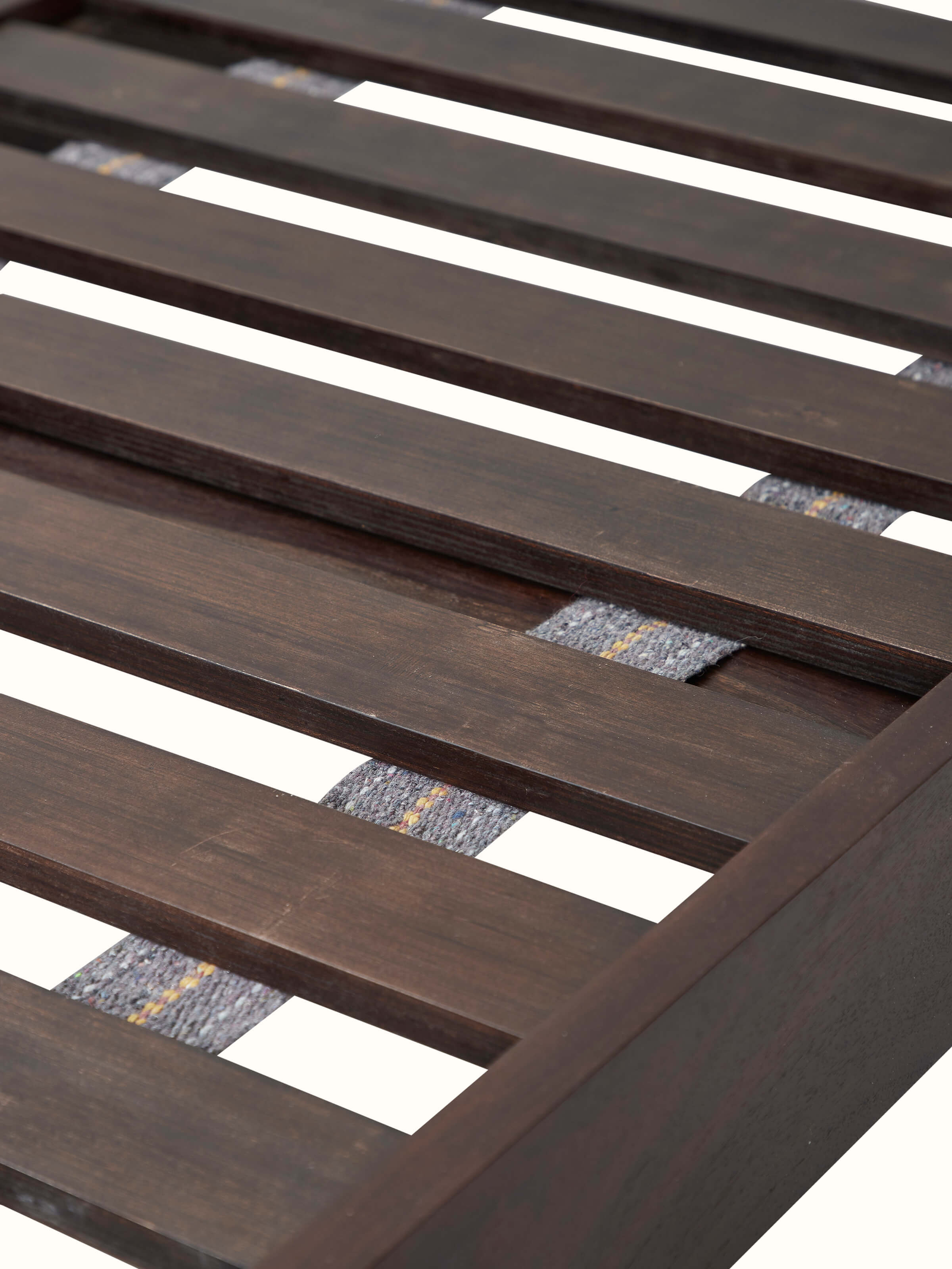 Sheesham Wood & Bone Inlay Queen-size Bed with Semicircular Headboard