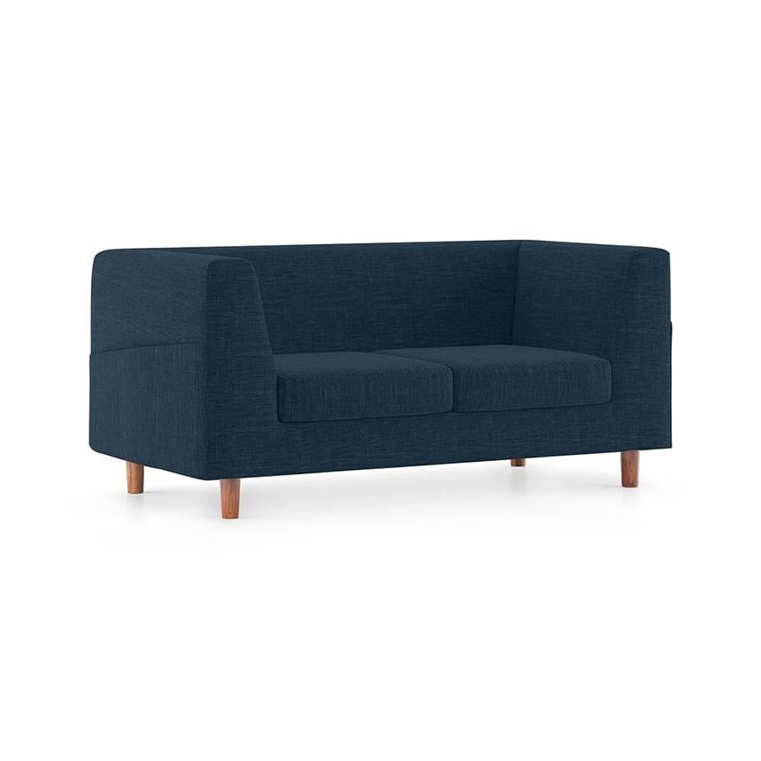 Rubik Premium 2 Seater Fabric Sofa in Indigo Blue Colour
