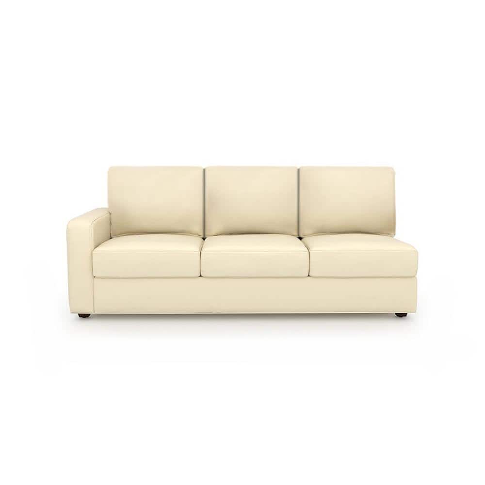 Apollo Compact Sofa (Colour : Cream, Cushion : Soft, Seating Capacity : Right Aligned 3 Seater + Right Aligned Chaise)