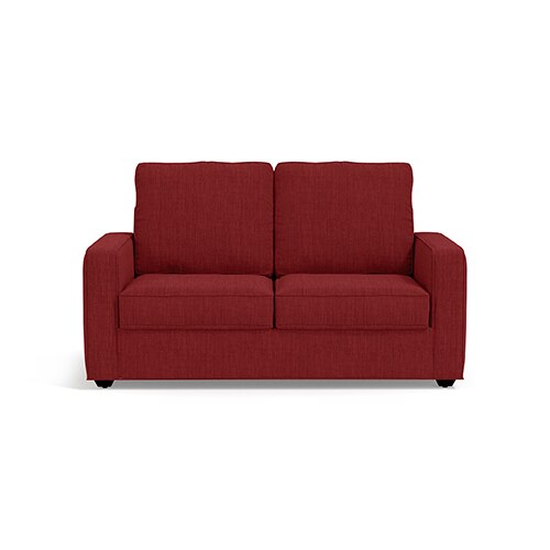 Apollo Compact Sofa (Colour : Salsa Red, Cushion : Soft, Back Type : High Back, Seater : 2+1+1)