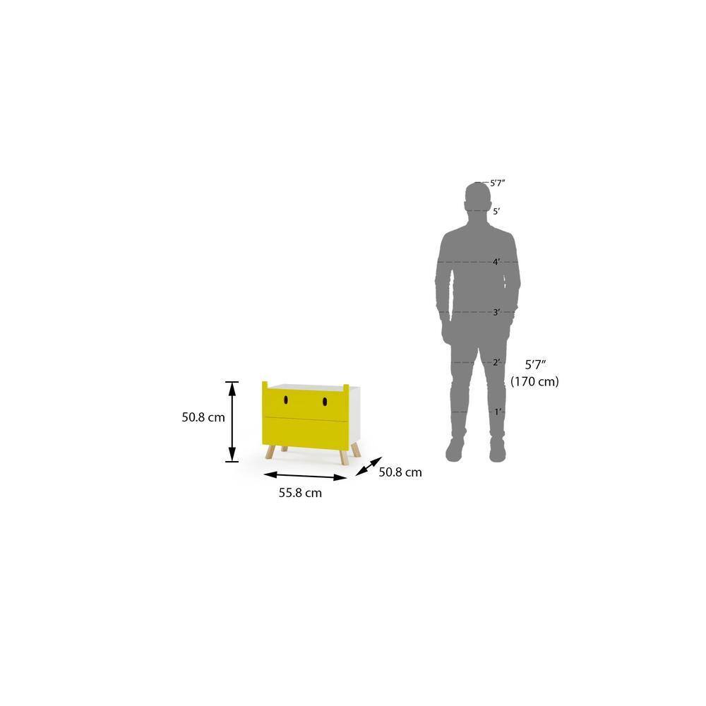 Cousin Hippo Side Table with Chest of Two Drawers