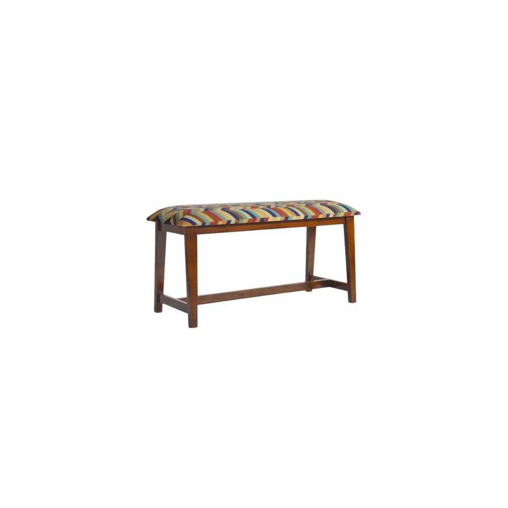 Silzar Solid Wood Bench In Provincial Teak Finish