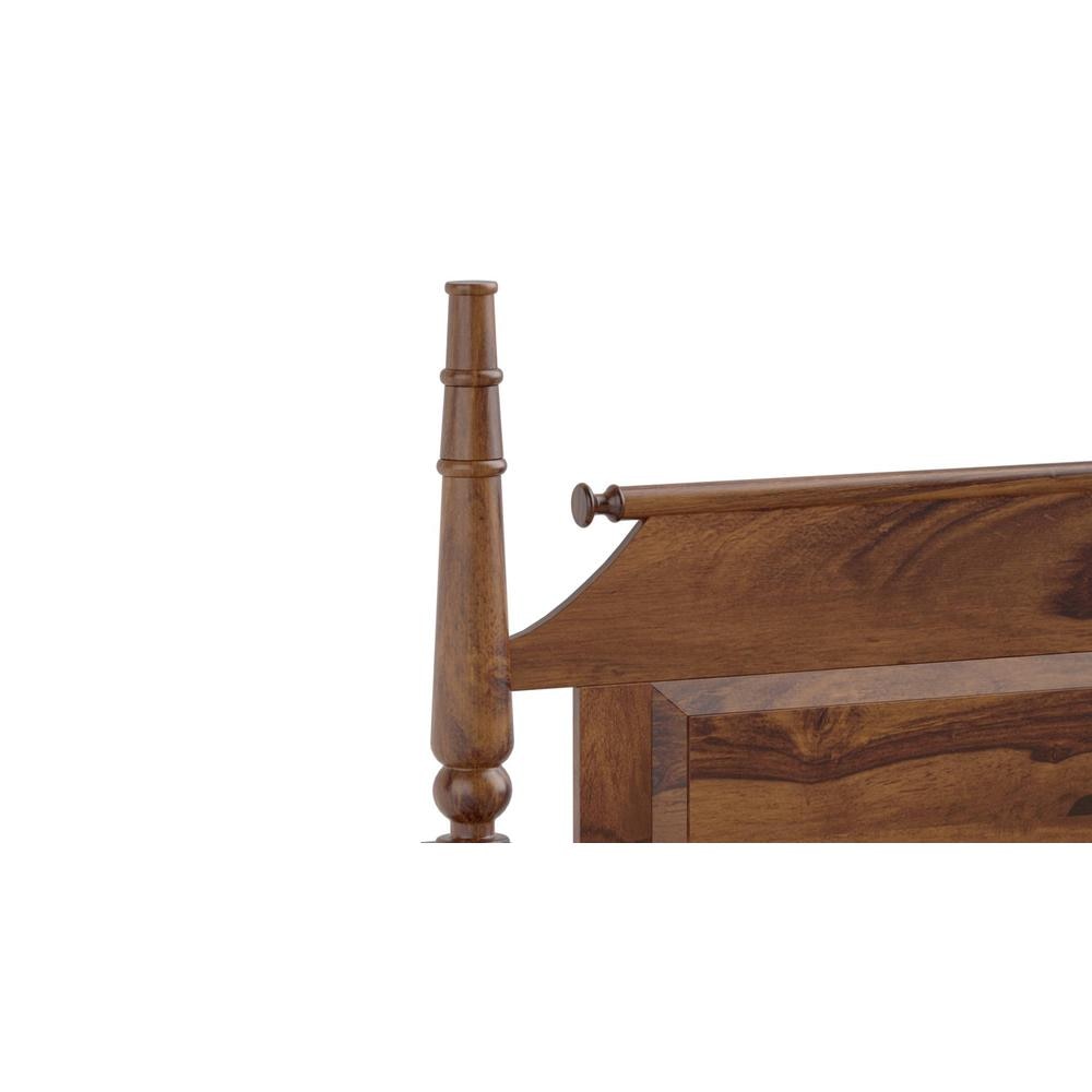 Sovereign Solid Wood King Size Non Storage Bed In Provincial Teak Finish