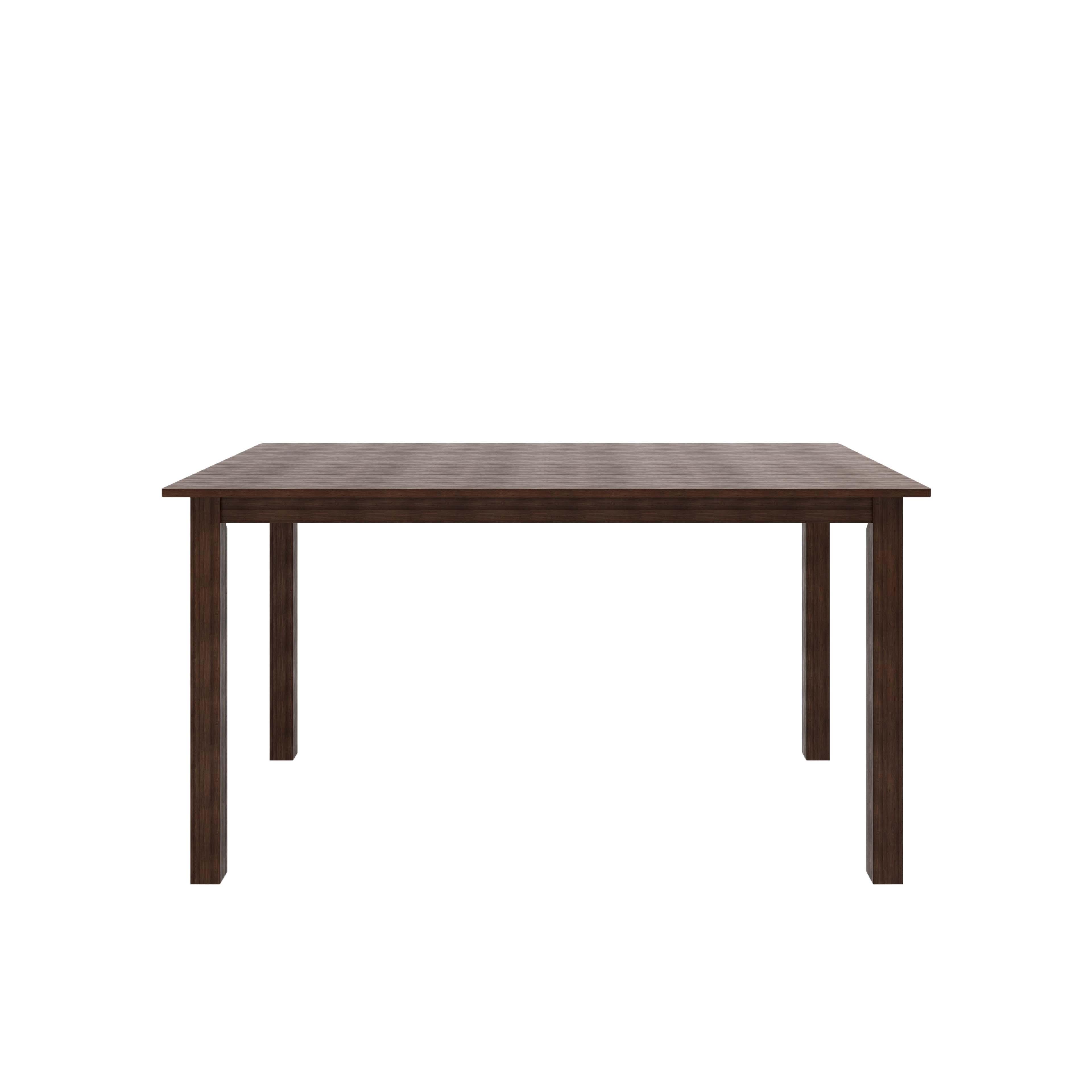 Seattle Starter Dining Set 1+6 (Rubberwood, Dark Cappuccino Finish)