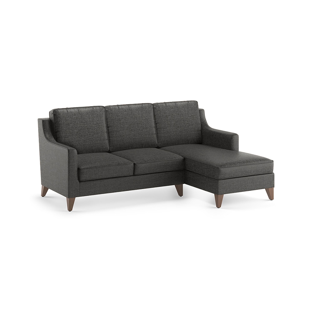 Abbey Sectional Sofa (Colour : Steel, Cushion : Hard, Seater : Right Aligned 2 Seater + Right Aligned Chaise)