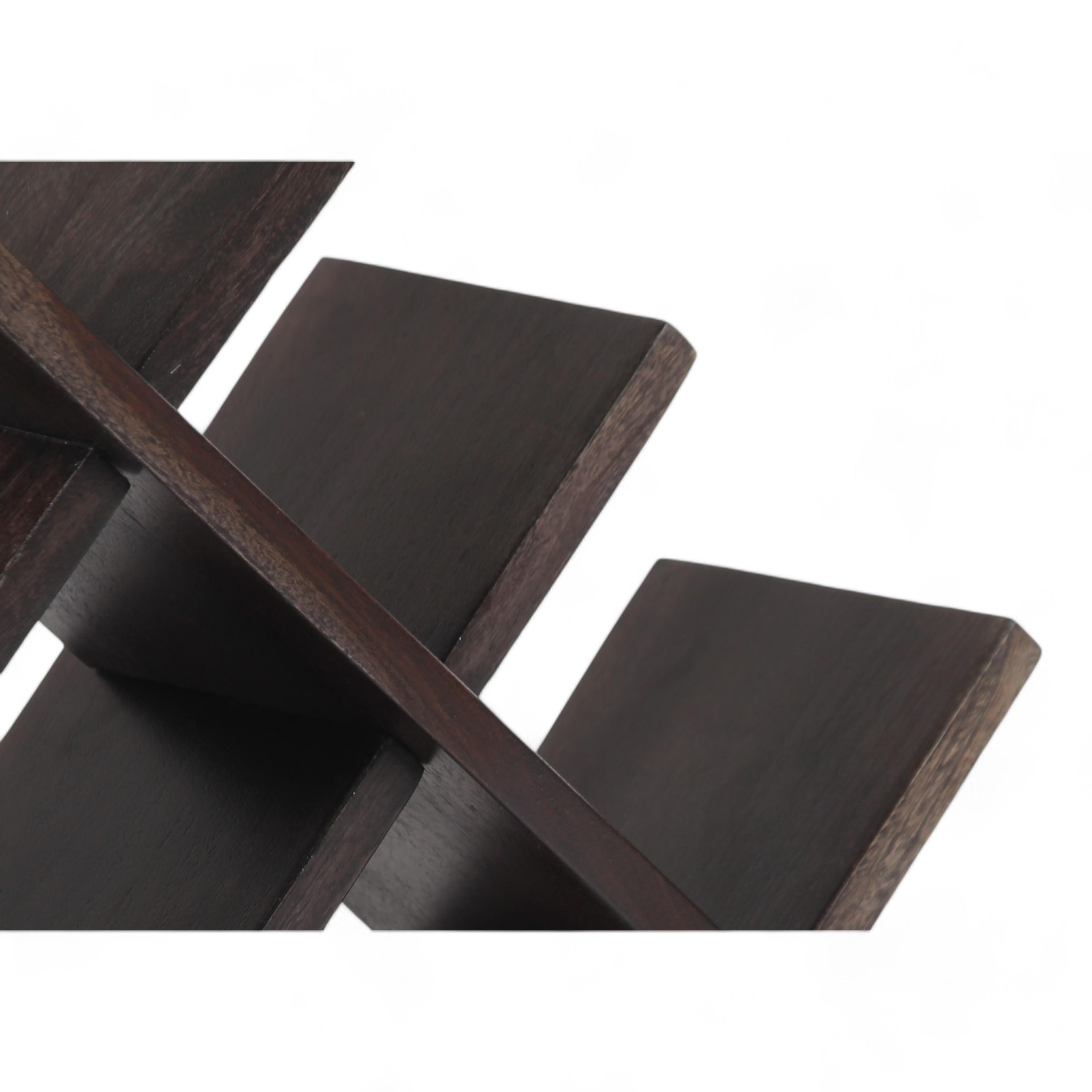 Kassel Sheesham Wood Wine Rack for 8 Bottles in Mahogany Finish