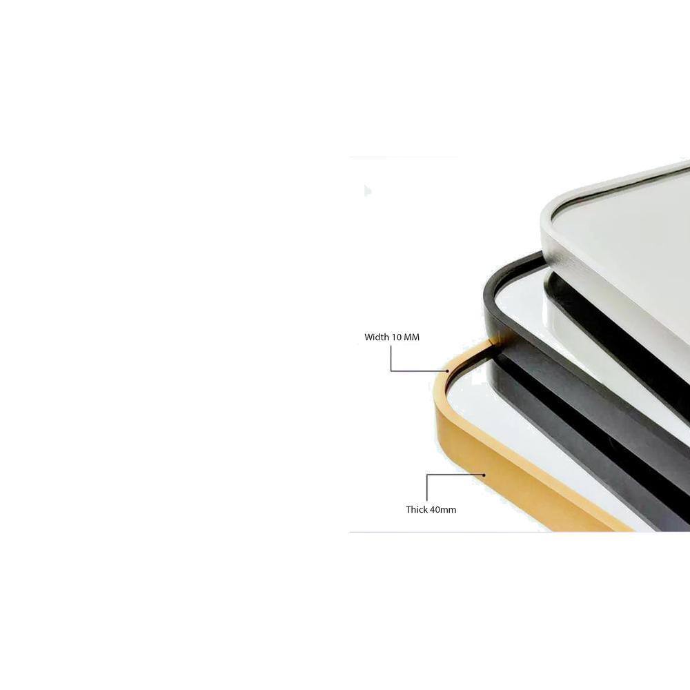 Aluminium Rectangular Decorative wall mirror by elegant arts and frames (Mirror size 600X900 mm)