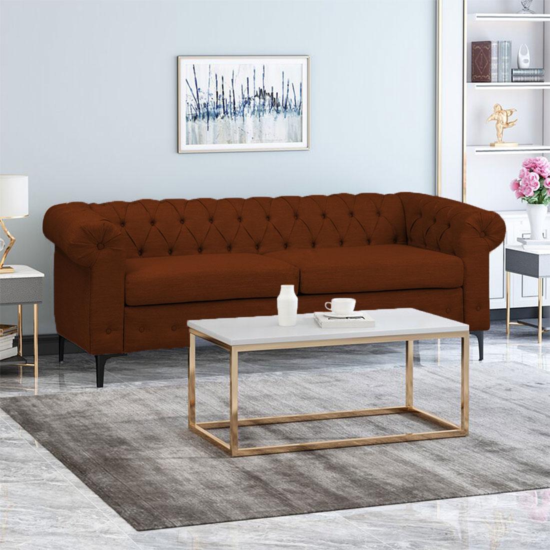 Rolex Fabric Sofa - Brown