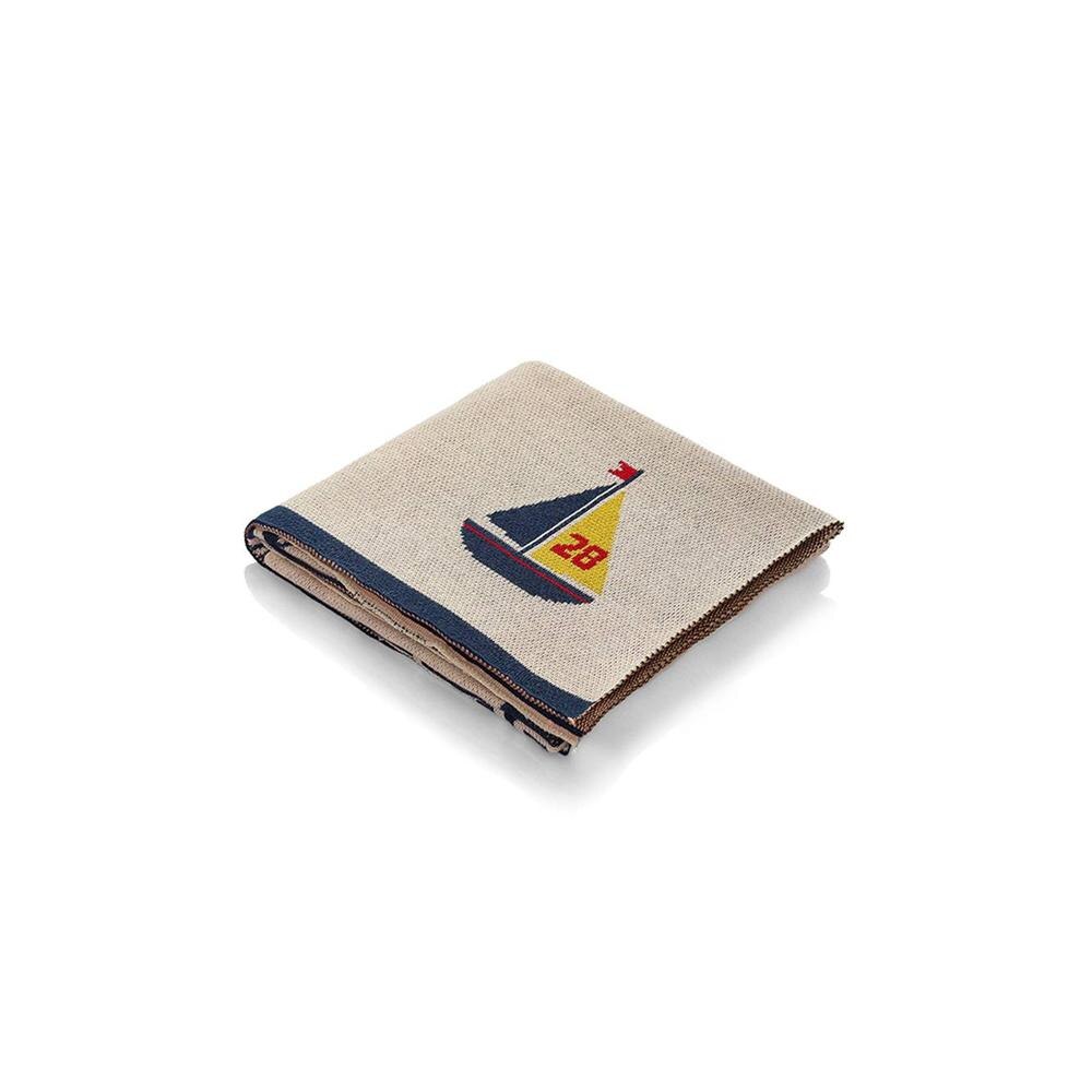 Mickey on Sail Boat Baby Blanket