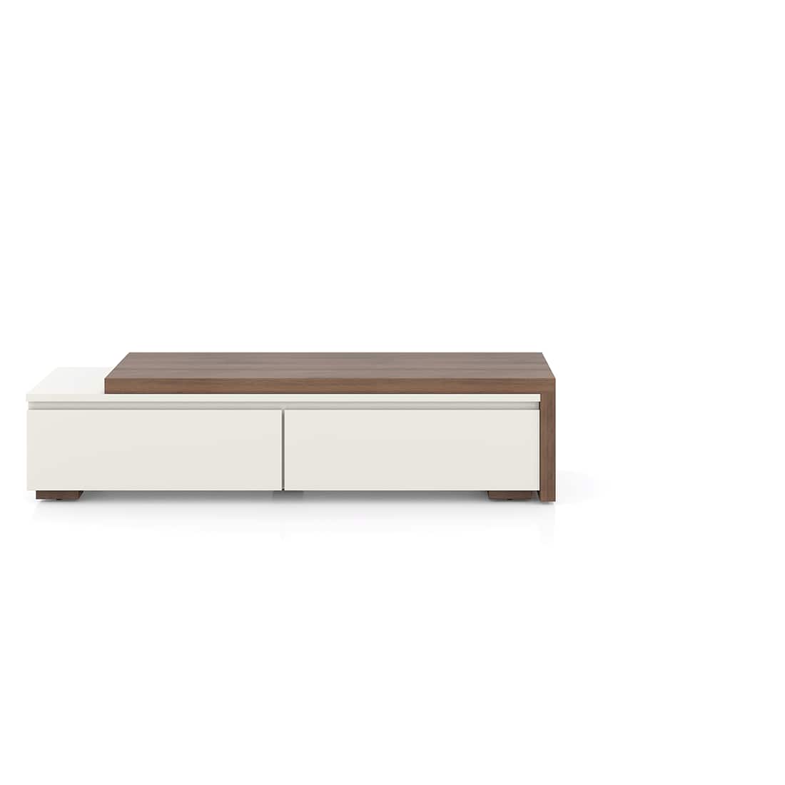 Bayern Engineered Wood 75 Inch TV Unit in Danish Walnut Finish