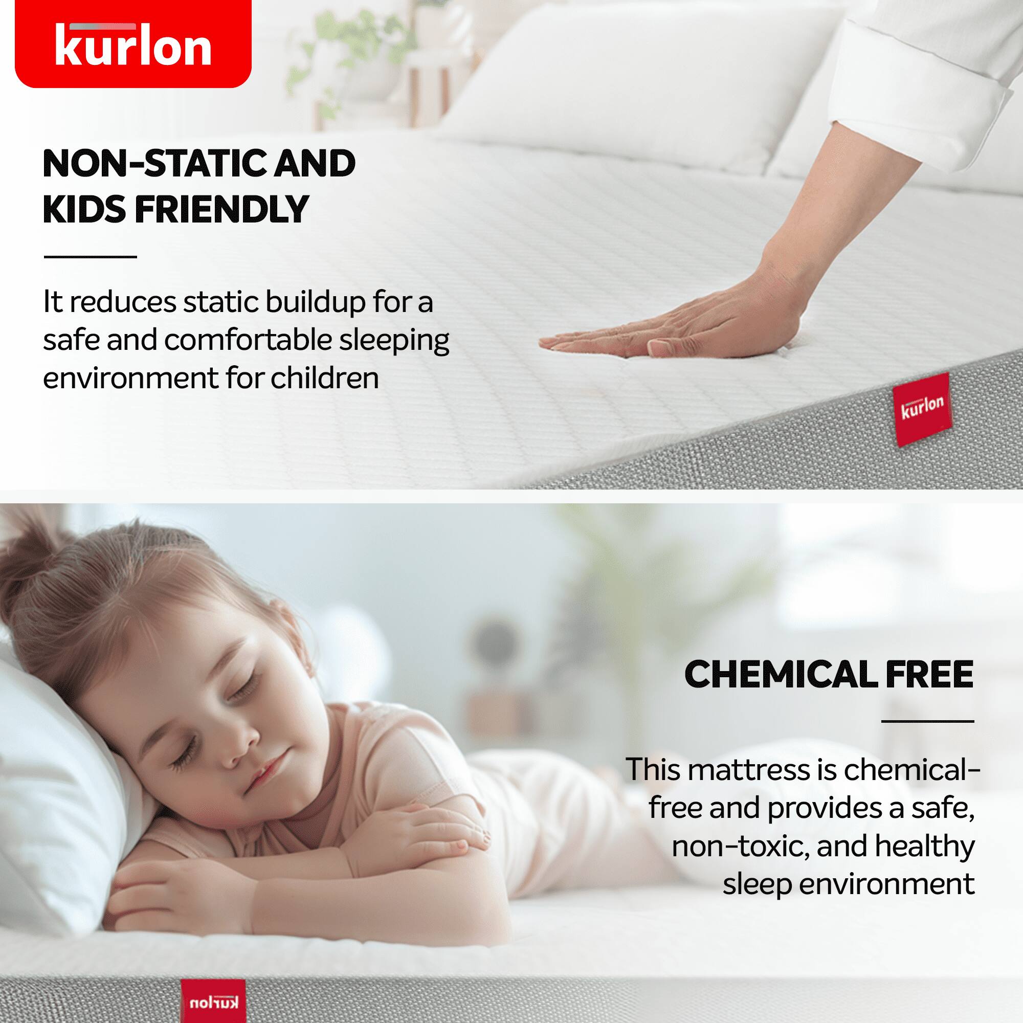 KURLON Ortho, Medium-Firm Support 5 inch Single Memory Foam Mattress (L x W: 78 inch x 36 inch)