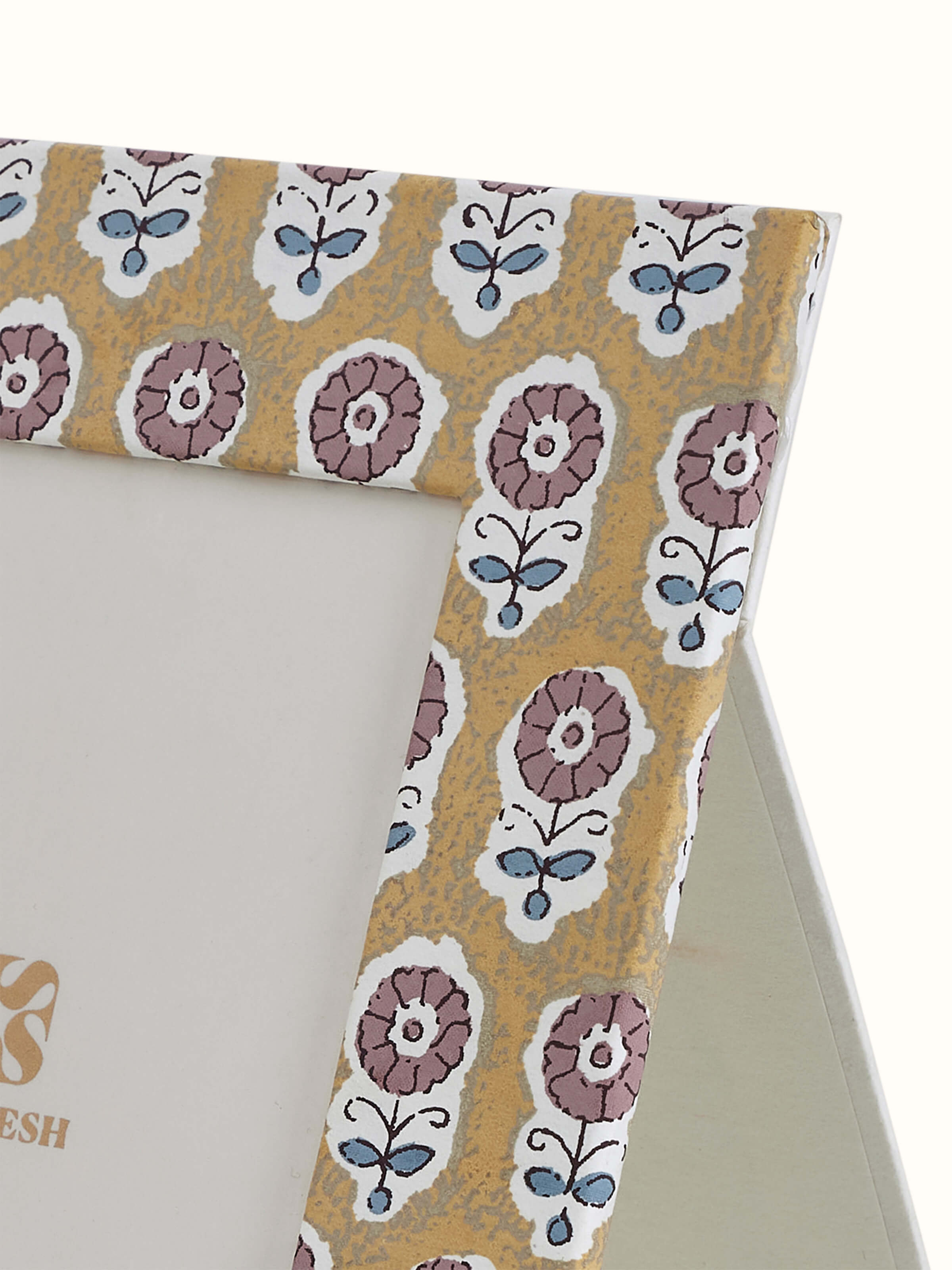 Detail shot of Handmade Paper Photo Frame