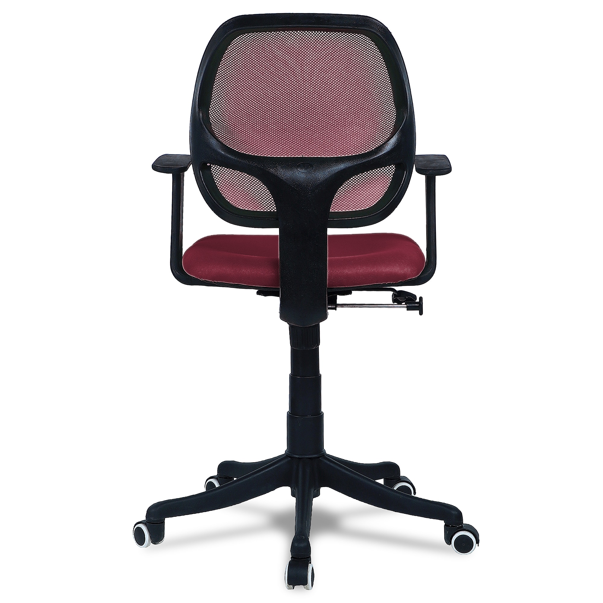 Jaazza Low Back Ergonomic Chair in Maroon Colour