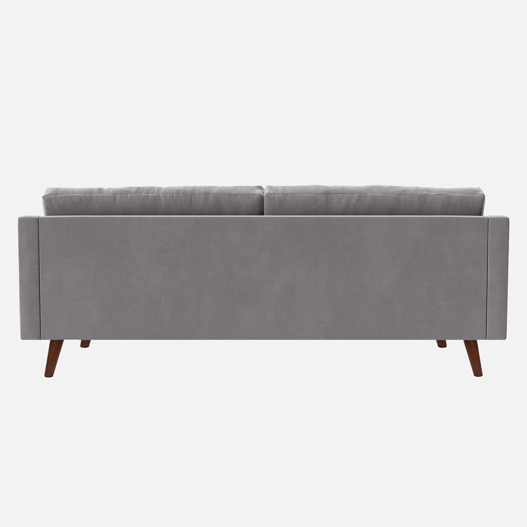 Reiti Velvet 3 Seater Sofa in Grey Colour