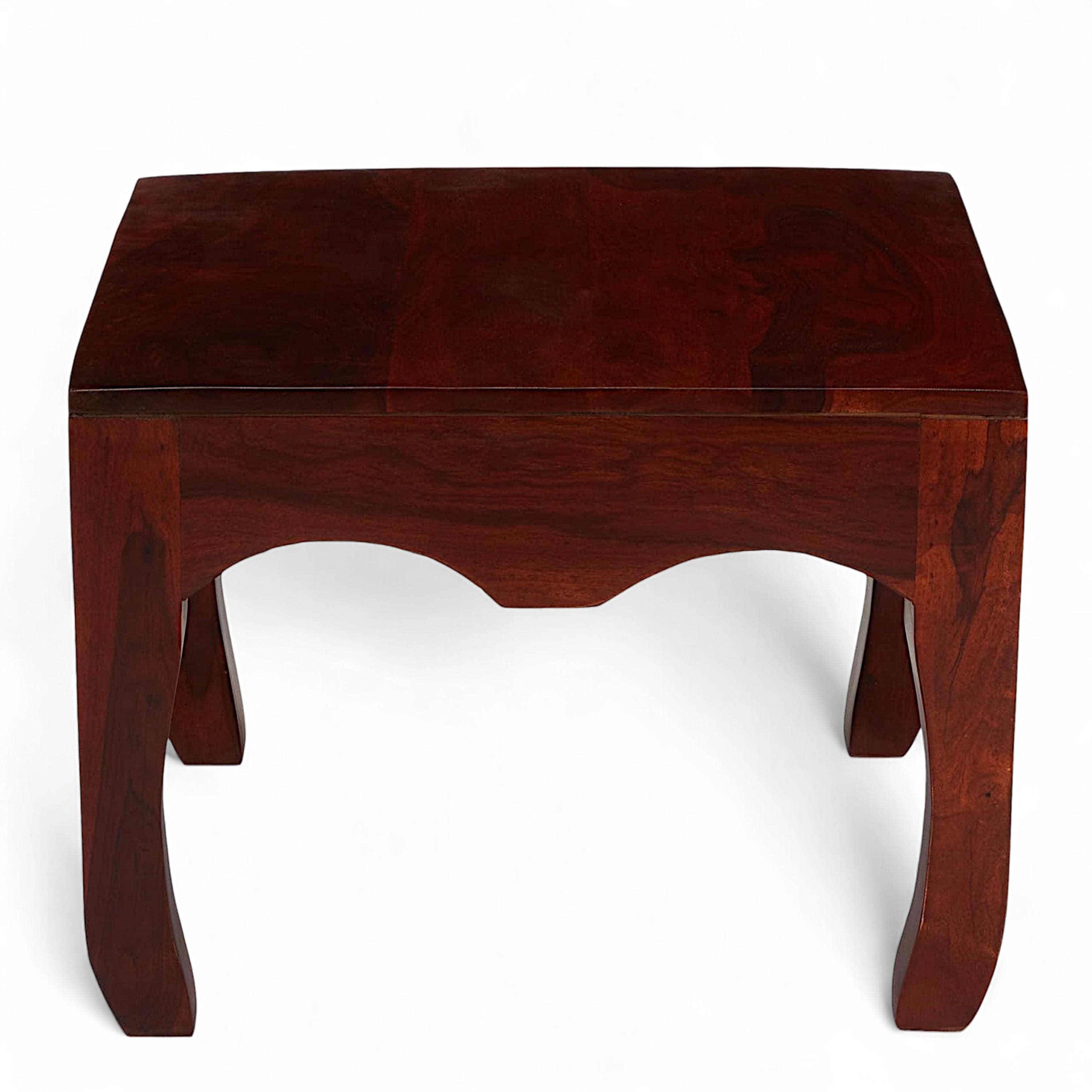 Lyon Sheesham Wood Contemporary Square Coffee Table In Honey Finish