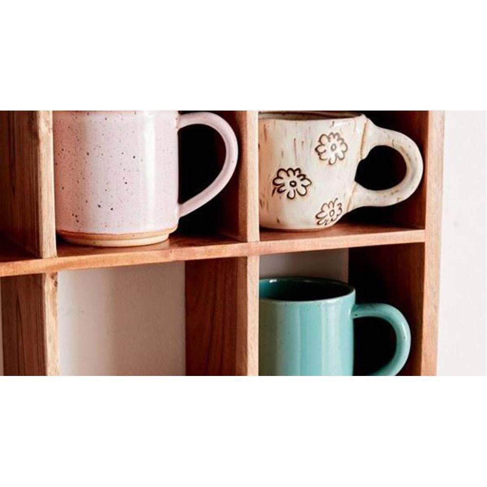 WOODENMOOD Rectangular Wall Rack