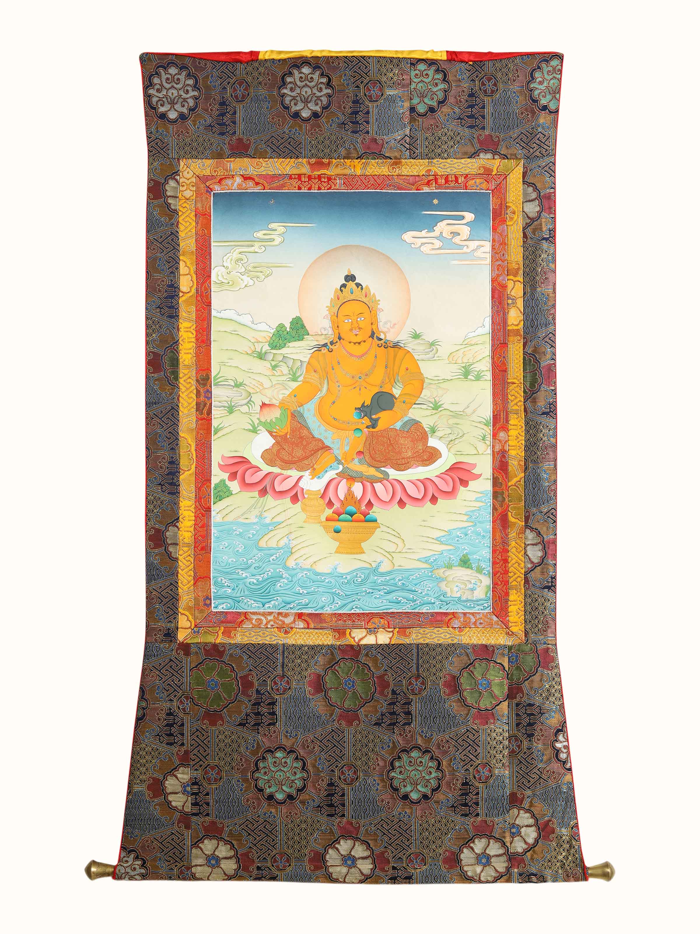 Kubera Jambhala Thangka Painting