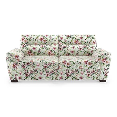Adelaide Luxe 3 Seater Fabric Sofa in Clara Velvet Colour