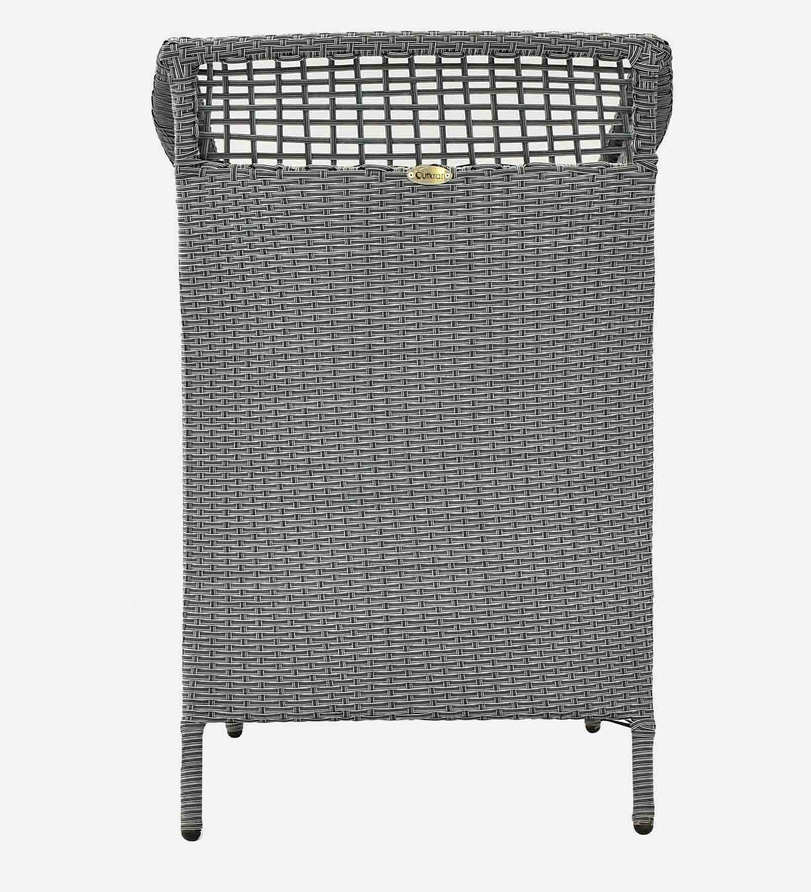 Perth Wicker Chair In Grey Dual Tone Finish