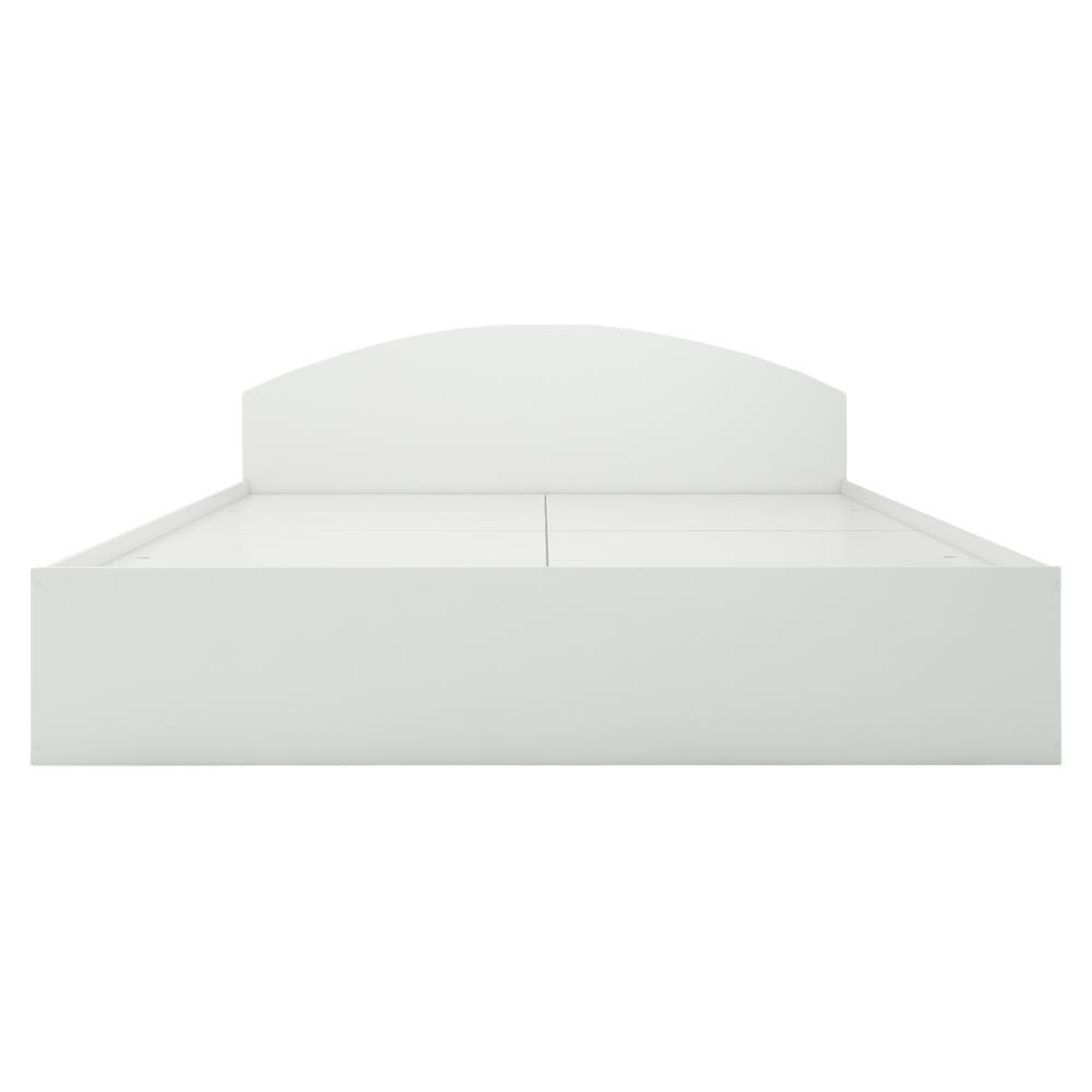 Daiki Engineered Wood Queen Size Bed In White Finish