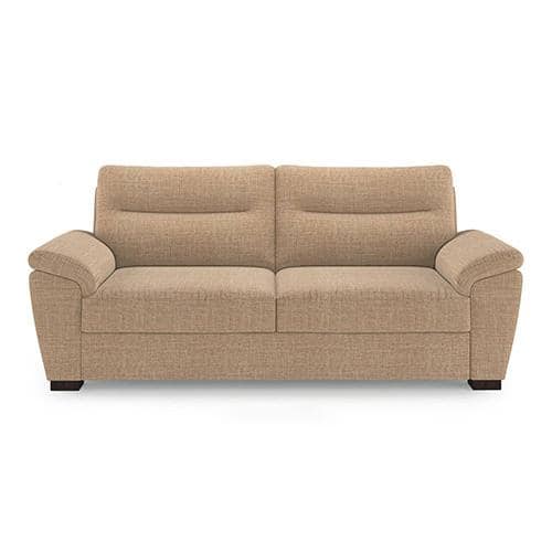 Adelaide Luxe 3 Seater Fabric Sofa in Sandshell Beige Colour