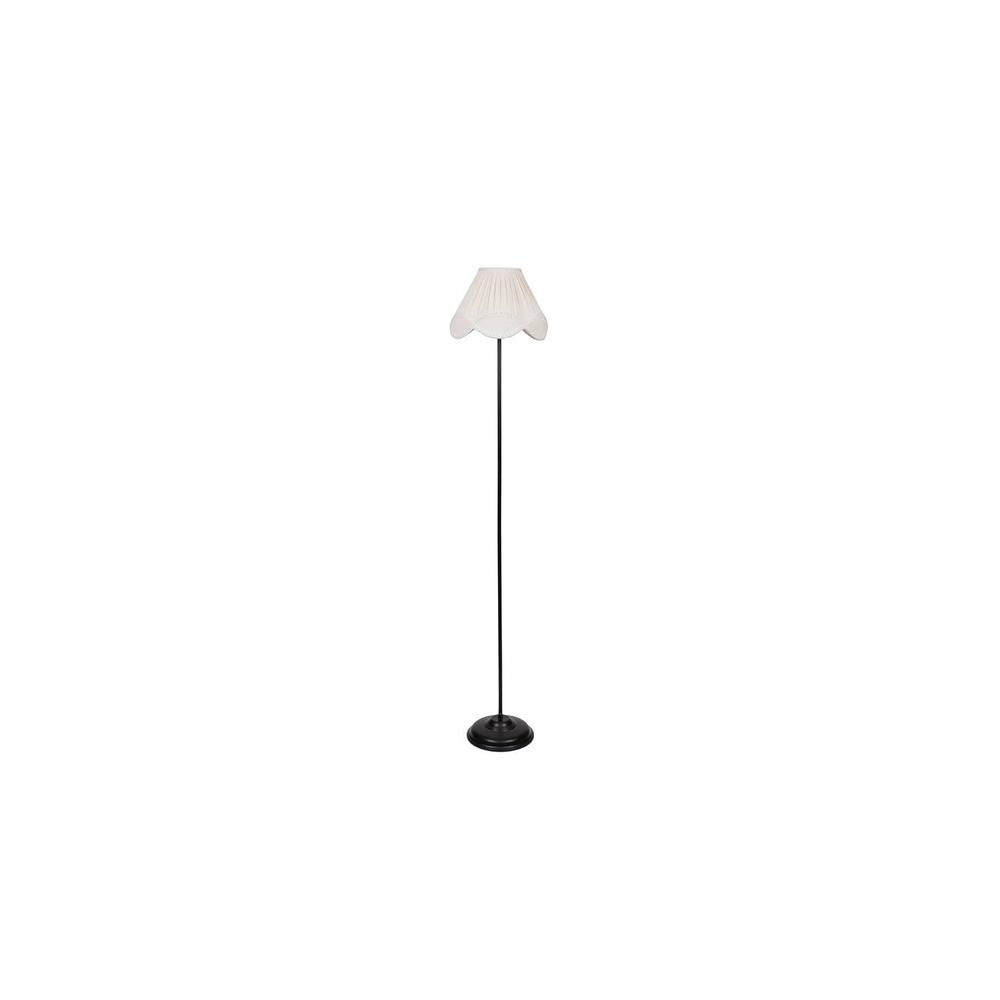 Sheldon Black Cotton Shade Floor Lamp
