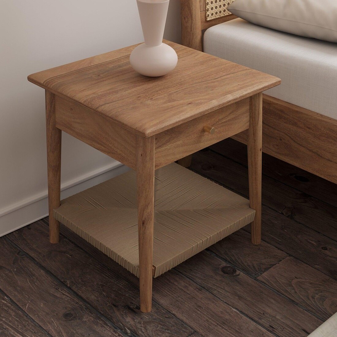 Meadow Bedside Table in Natural Finish